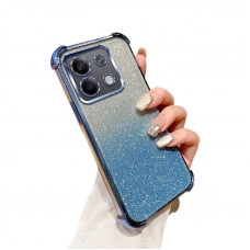 Чохол із блискітками та захистом камери для Xiaomi Redmi Note 14s Бірюзовий