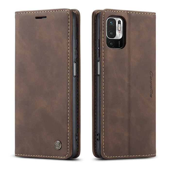 Чохол-книжка CaseMe із нубуку для Xiaomi Poco M3 Pro 5G Темно-коричневий