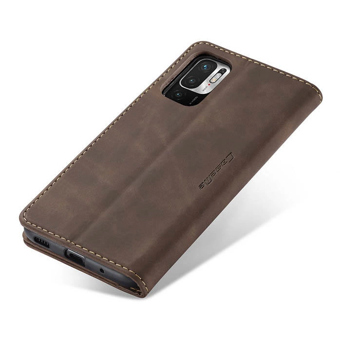 Чохол-книжка CaseMe із нубуку для Xiaomi Poco M3 Pro 5G Темно-коричневий