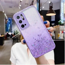 Чохол Stardust з кольоровими бортиками для Xiaomi Redmi Note 10 5G Фіолетовий