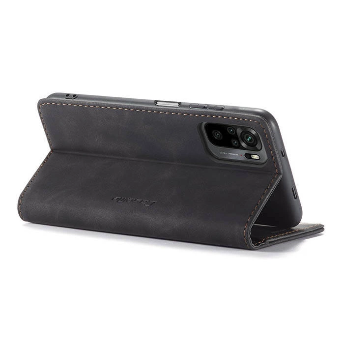 Чохол-книжка CaseMe з нубуку для Xiaomi Poco M5s Чорний