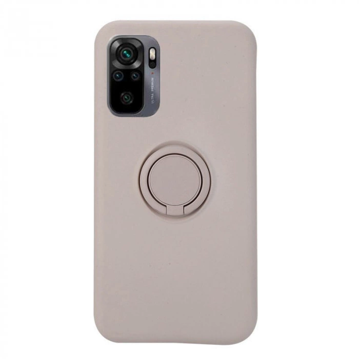 Силіконовий чохол Soft Touch з кільцем-тримачем для Xiaomi Poco M5s Світло-сірий Силіконовий чохол Soft Touch з кільцем-тримачем для Xiaomi Poco M5s Світло-сірий
