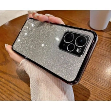 Чохол із блискітками та захистом камери для Xiaomi Poco M6 Pro 5G Чорний