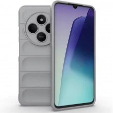 Силиконовый противоударный чехол для Xiaomi Poco C75 Серый