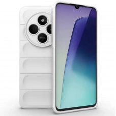 Силиконовый противоударный чехол для Xiaomi Poco C75 Белый