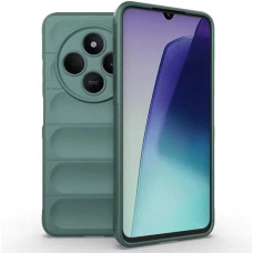 Силиконовый противоударный чехол для Xiaomi Poco C75 Тёмно-зеленый