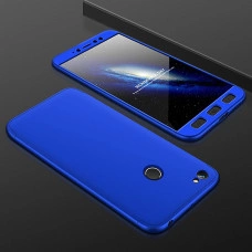 Матовый защитный чехол GKK 360° для Xiaomi Redmi 4x Синий 