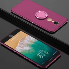 Силіконовий чохол з кільцем-тримачем та стразами для Xiaomi Redmi 5 Plus