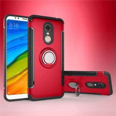 Протиударний бампер для Xiaomi Redmi 5 з кільцем-держателем Червоний