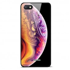 Глянцевый силиконовый бампер для Xiaomi Redmi 6a с картинкой Радужная планета