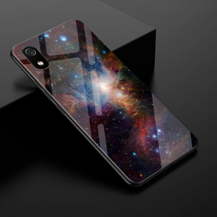 Глянцевый силиконовый бампер для Xiaomi Redmi 7a с картинкой Звездная туманность Глянцевый силиконовый бампер для Xiaomi Redmi 7a с картинкой Звездная туманность