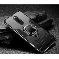 Захисний бампер IronMan для Xiaomi Redmi 8/8a з кільцем-тримачем Чорний