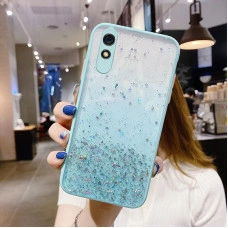 Чехол Stardust с цветными бортиками для Xiaomi Redmi 9a Бирюзовый