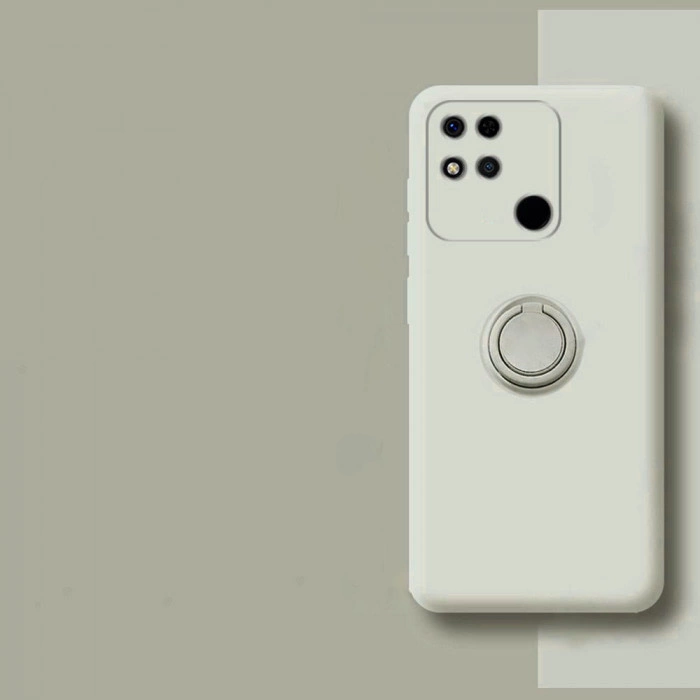 Силиконовый чехол Soft Touch с кольцом-держателем для Xiaomi Redmi 9c Молочный Силиконовый чехол Soft Touch с кольцом-держателем для Xiaomi Redmi 9c Молочный
