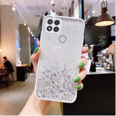 Чехол Stardust с цветными бортиками для Xiaomi Redmi 10a Белый
