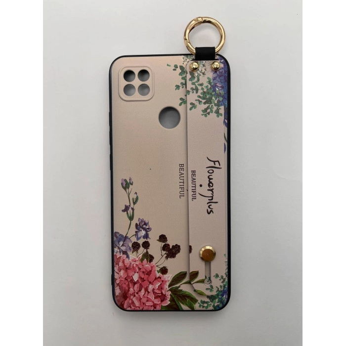 Силіконовий чохол для Xiaomi Redmi 9c з ремінцем-підставкою Flowerplus Силіконовий чохол для Xiaomi Redmi 9c з ремінцем-підставкою Flowerplus