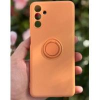Силіконовий чохол Soft Touch з кільцем-тримачем для Samsung Galaxy A14 Помаранчевий