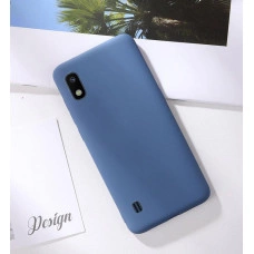 Силиконовый чехол Soft Touch для Samsung A10 Синий