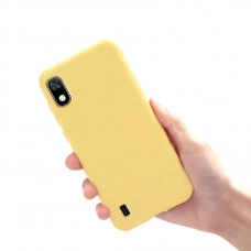 Силиконовый чехол Soft Touch для Samsung A10 Желтый