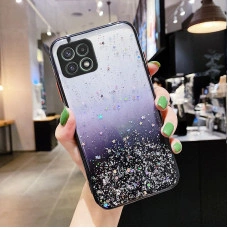 Чохол Stardust з кольоровими бортиками для Samsung A22 5G Чорний
