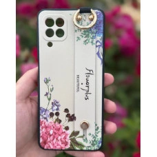 Силіконовий чохол для Samsung Galaxy A22 з ремінцем-підставкою Flowerplus