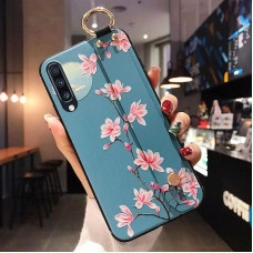 Силіконовий чохол для Samsung Galaxy A30s/A50/A50s з ремінцем-підставкою Магнолія