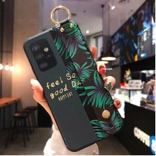 Силиконовый чехол для Samsung Galaxy A32 5G с ремешком-подставкой Happy Day
