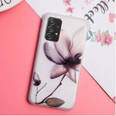 Рельефный силиконовый чехол для Samsung A32 с картинкой Магнолия