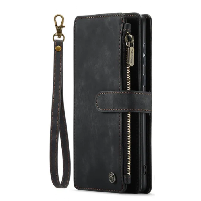 Чохол-гаманець CaseMe Retro Leather з манітом та ремінцем для Samsung A53 Чорний Чохол-гаманець CaseMe Retro Leather з манітом та ремінцем для Samsung A53 Чорний