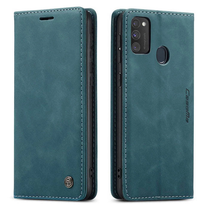 Чохол-книжка CaseMe із нубуку для Samsung Galaxy M30s/M21 Бірюзовий