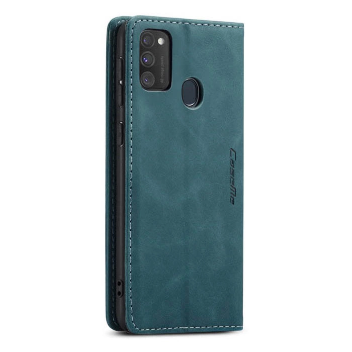 Чохол-книжка CaseMe із нубуку для Samsung Galaxy M30s/M21 Бірюзовий