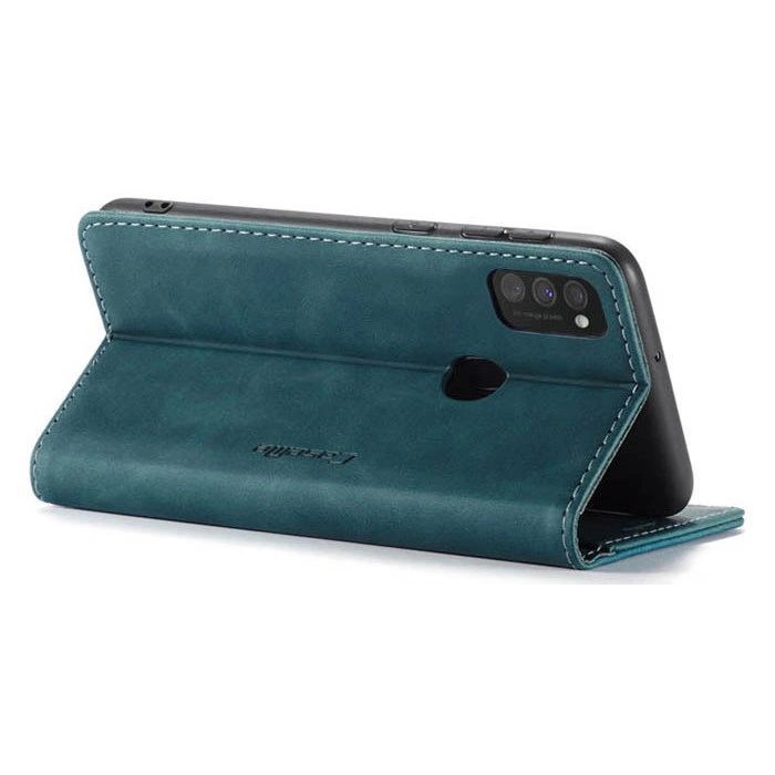 Чохол-книжка CaseMe із нубуку для Samsung Galaxy M30s/M21 Бірюзовий