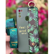 Силиконовый чехол для Samsung M31/M21s с ремешком-подставкой и на шею Happy Day