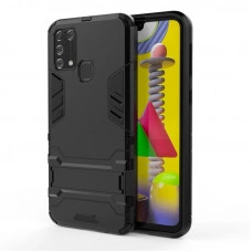 IronMan ультратонкий защитный бампер для Samsung M31/M21s Чёрный
