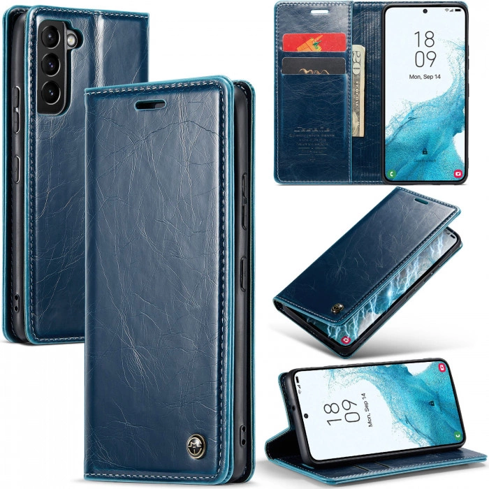 Чехол-книжка CaseMe Retro для Samsung S22 Бирюзовый