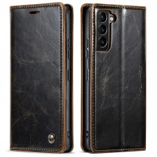 Чохол-книжка CaseMe Retro для Samsung S22 Чорно-коричневий