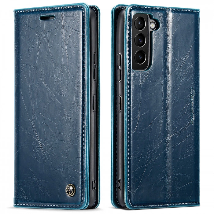 Чехол-книжка CaseMe Retro для Samsung S22 Бирюзовый