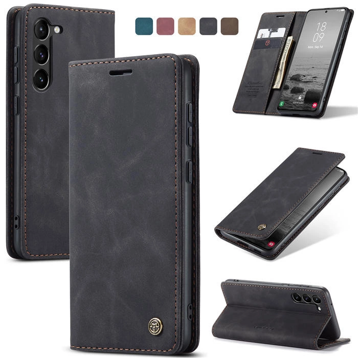 Чохол-книжка CaseMe із нубуку для Samsung S23 Чорний