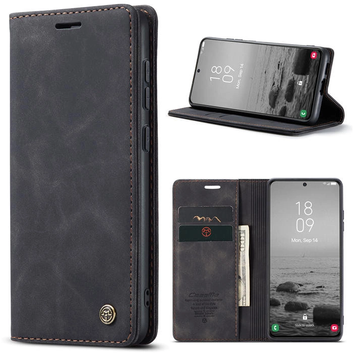 Чохол-книжка CaseMe із нубуку для Samsung S23 Чорний