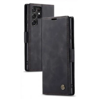 Чохол-книжка CaseMe із нубуку для Samsung S25 Ultra Чорний