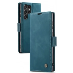 Чохол-книжка CaseMe із нубуку для Samsung S25 Ultra Бірюзовий