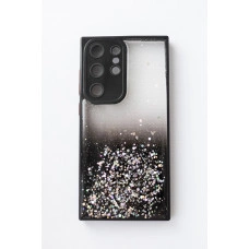 Чохол Stardust з кольоровими бортиками для Samsung S22 Ultra Чорний