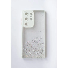 Чохол Stardust з кольоровими бортиками для Samsung S22 Ultra Прозорий