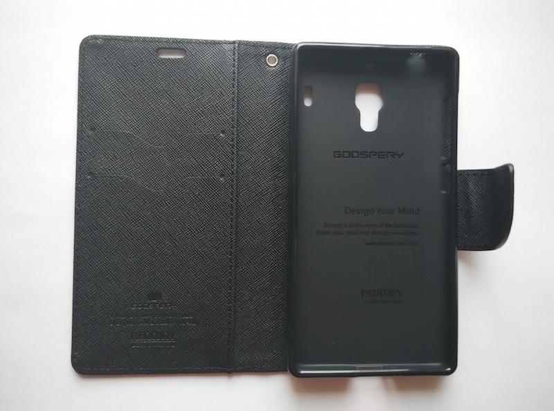 Купити шкіряний чохол-книжка GooSpery для Xiaomi Red Rice/1s (чорний) в Україні.